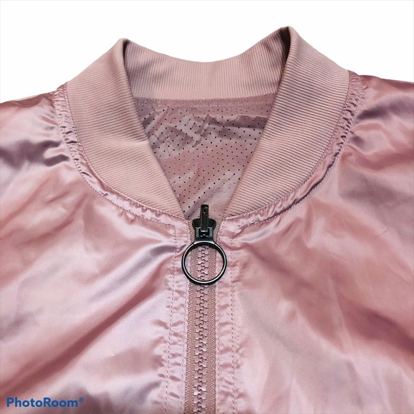 Fabletics Eva Reversible Bomber Jacket Pink L - Picture 4 of 5